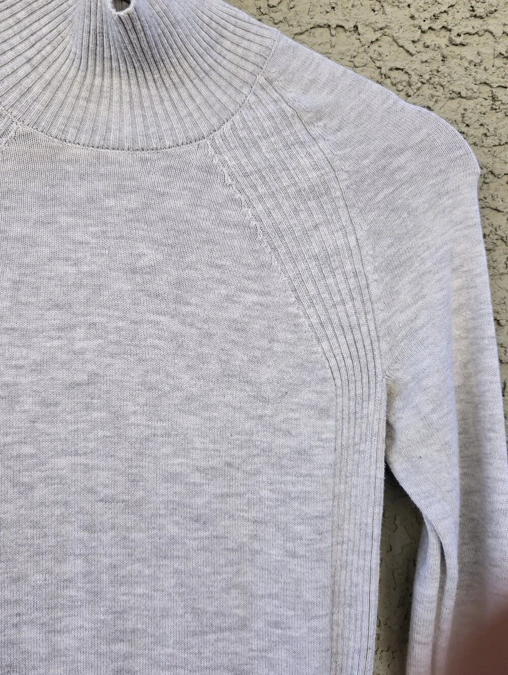 Lululemon Keep It Cozy Turtleneck Long-Sleeve Mini Dress in Light Gray